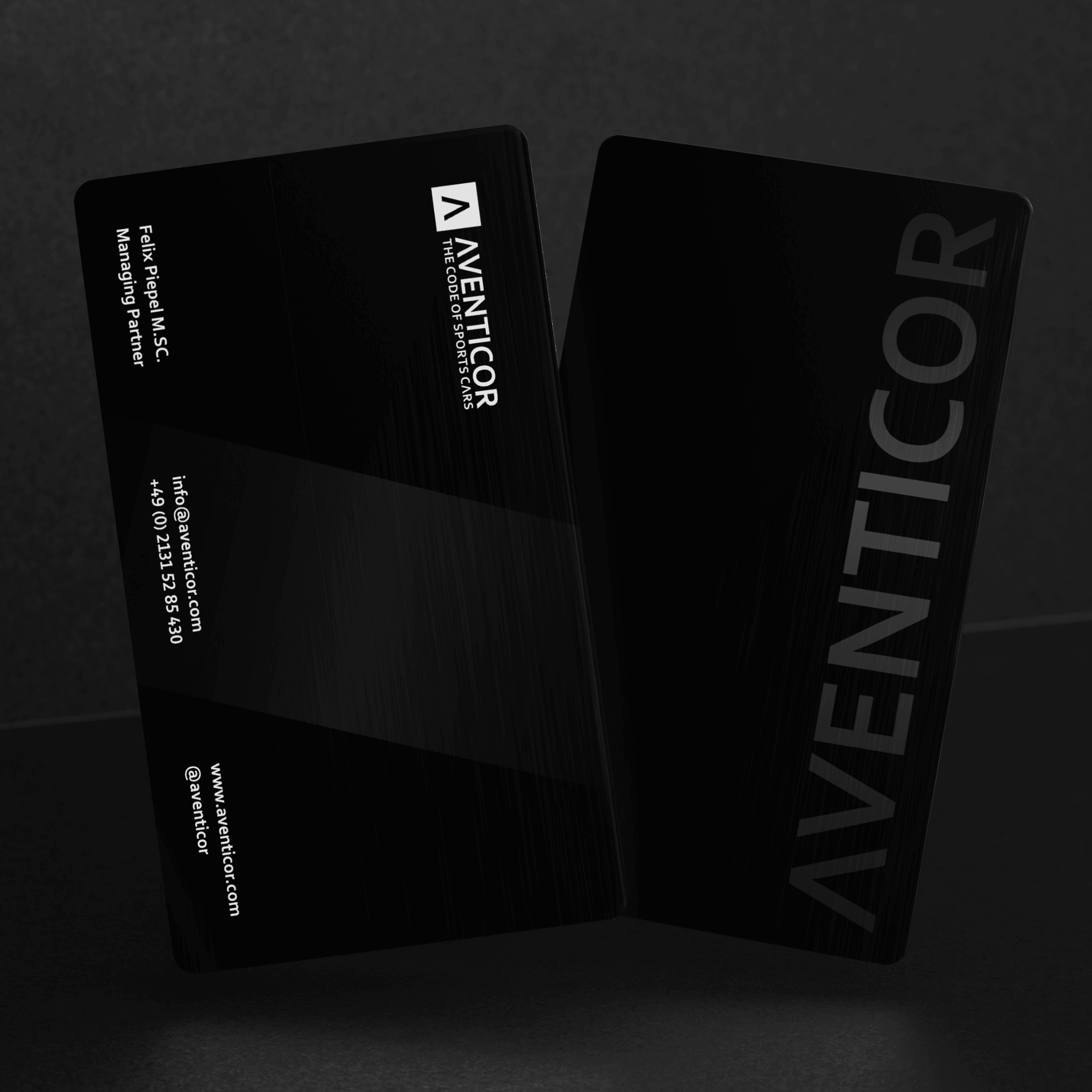 AVENTICOR Visitenkarte Metall